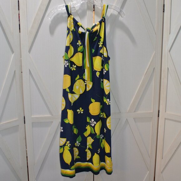 Trina Turk Lemon Print Shift Dress - Picture 5 of 10